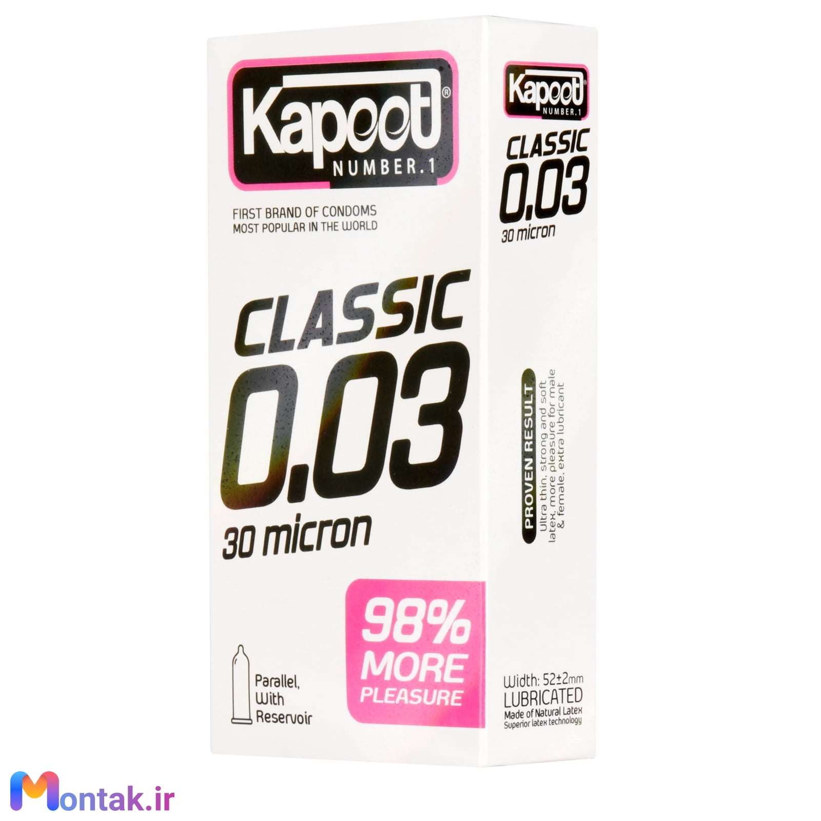 3d6053b8-2faf-4366-9d84-acdc44d6f488 کاندوم کاپوت مدل کلاسیک 30 میکرون - 0.03
